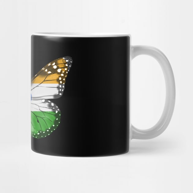 Indian Flag  Butterfly - Gift for Indian From India by Country Flags